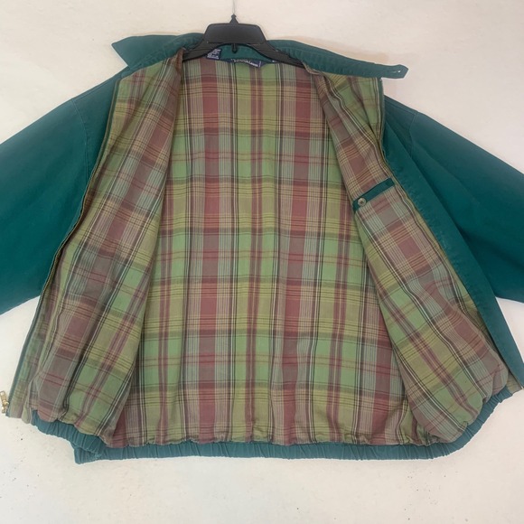 VTG Polo Ralph Lauren Harrington Jacket Mens XXL Green Plaid Lined Bi Swing Y2K - Picture 3 of 13